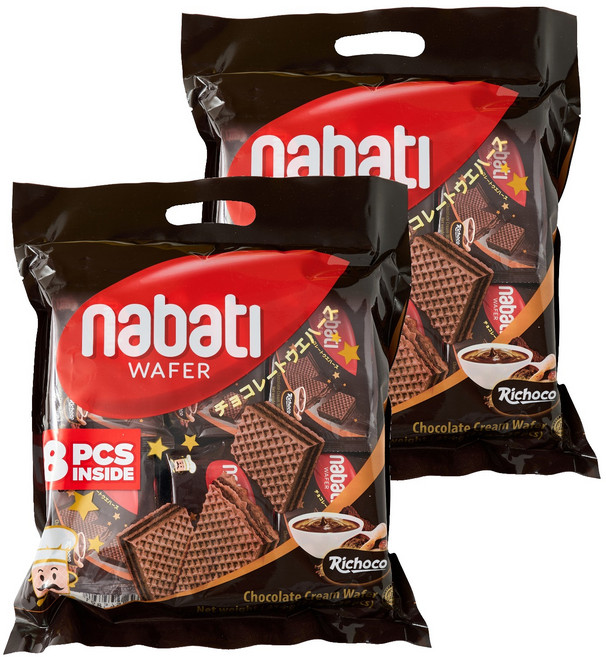 나바티 초콜릿 웨이퍼 18p, 414g, 2개