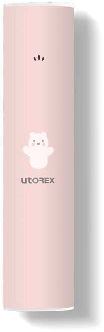유토렉스 폴라곰 휴대용 칫솔살균기, UTC-29P, 핑크