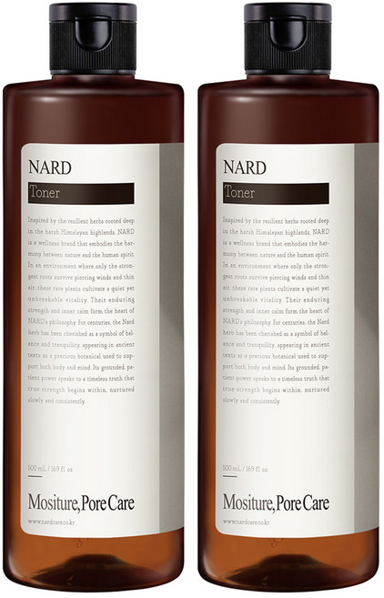 나드 딥 모이스쳐 모공 토너, 500ml, 2개