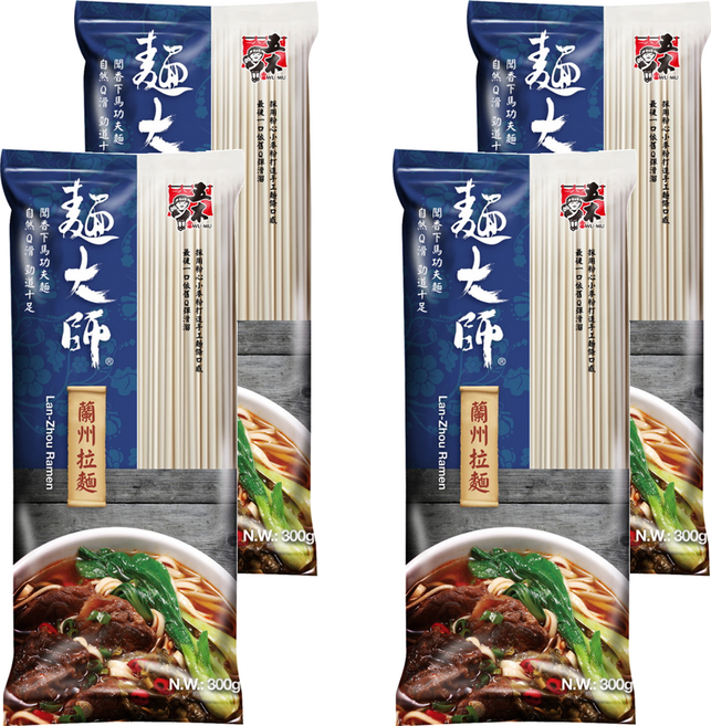 五木 蘭州拉麵, 300g, 4包