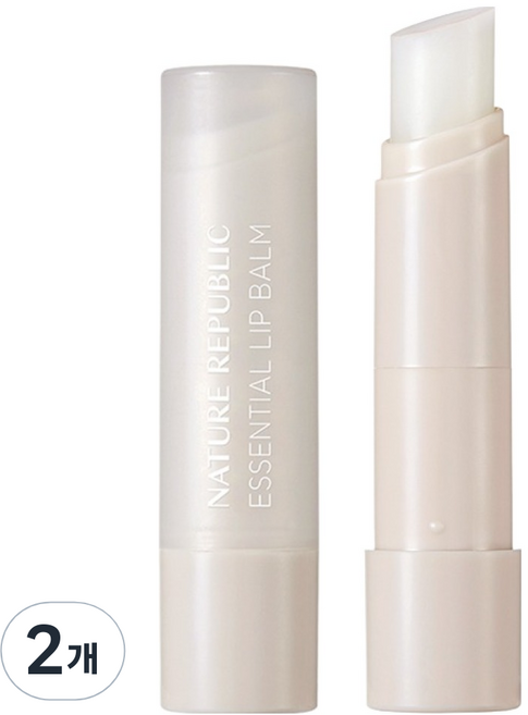NATURE REPUBLIC 精華護唇膏, 3.2g, 2個, 02草本