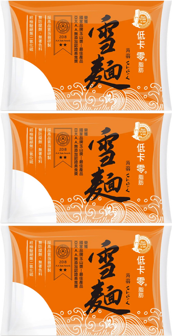 名廚美饌 蒟蒻雪麵, 310g, 3包