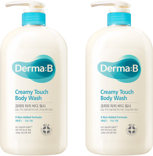 더마비 크리미 터치 바디워시, 1L, 2개