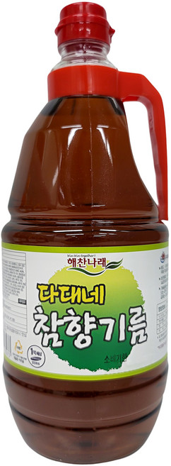 해찬나래 다대네 참향기름, 1.8L, 1개