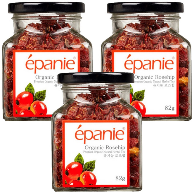 epanie 玫瑰果草本茶, 82g, 3罐, 1罐