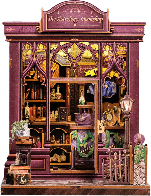 대호토이즈 별자리 이야기 서점 미니어처 하우스 DIY 키트, 혼합색상, 1세트