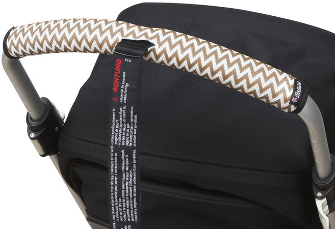 마니또 클린그립 유모차 핸들커버 부가부 카멜레온, 지그재그 베이지, 1개