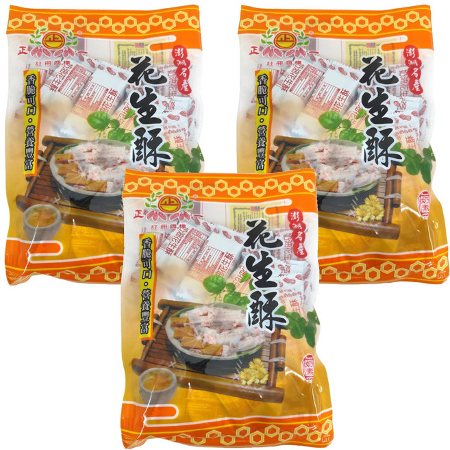 正一食品 奶油花生酥, 270g, 3袋