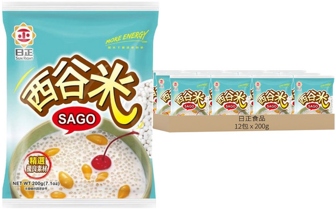 日正食品 西谷米, 200g, 12包