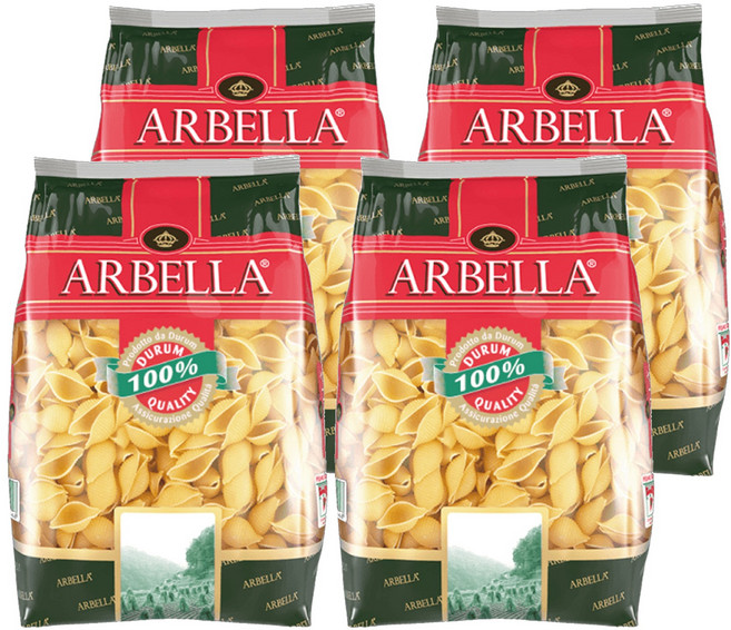 ARBELLA 阿貝拉 貝殼麵, 500g, 4包