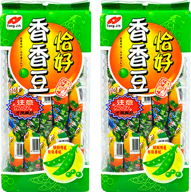 TONG JIH 統記食品 恰好香香豆 原味, 330g, 2袋