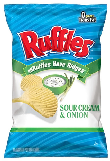 RUFFLES 波樂 洋芋片 香蔥, 184.2g, 1包