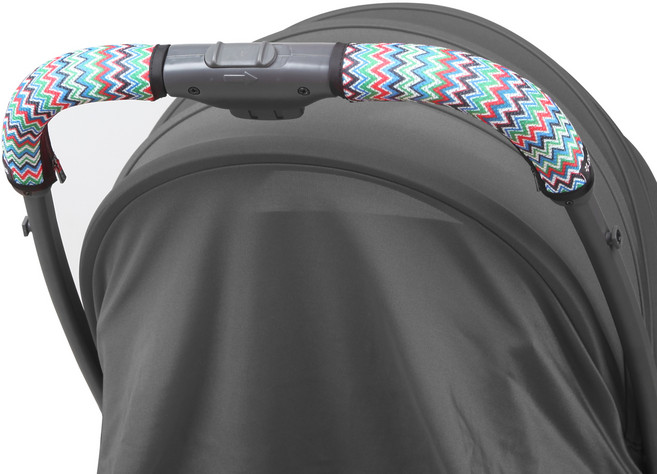 마니또 클린그립 유모차 핸들커버 리안 캐리, 지그재그 레드그린, 1개