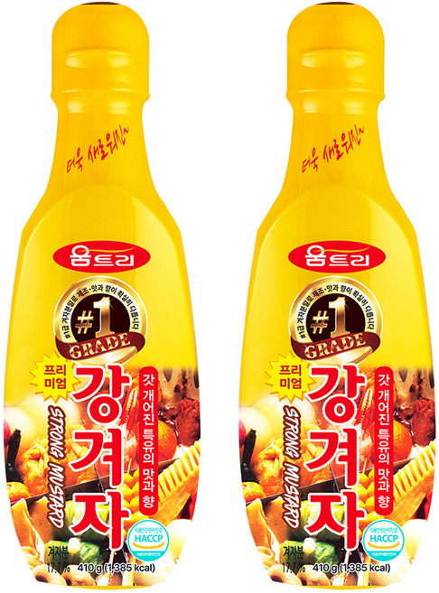 움트리 프리미엄 강겨자, 410g, 2개