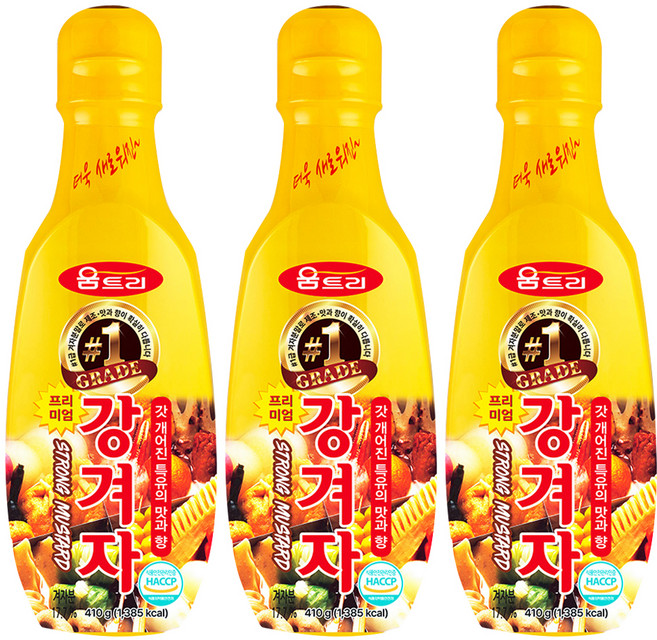 움트리 프리미엄 강겨자, 410g, 3개