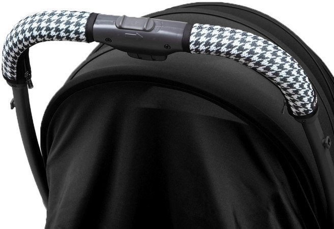 마니또 클린그립 유모차 핸들커버 리안 캐리, 하운드투스 블랙, 1개