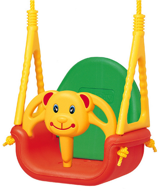 에듀플레이 곰돌이 그네, 혼합 색상, 1개
