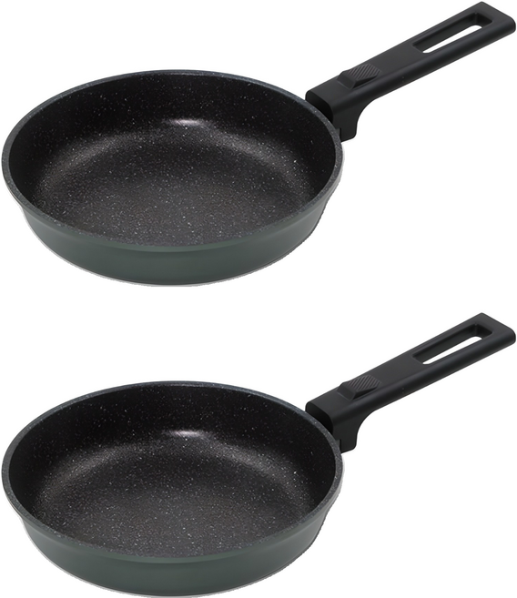 키친아트 쿠킹파파 마블코팅 프라이팬, 20cm, 2개