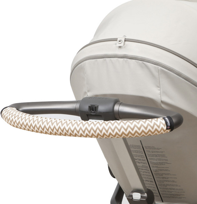 마니또 클린그립 유모차 핸들커버 스토케 스쿠트, 지그재그 베이지, 1개