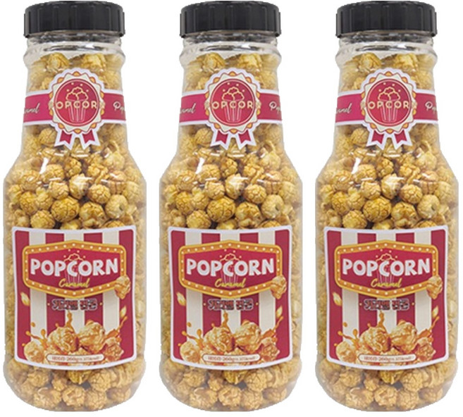 카라멜 팝콘, 260g, 3개