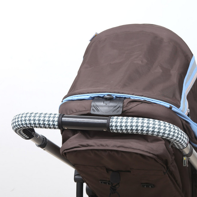 마니또 클린그립 유모차 핸들커버 스토케 크루시 전용, 하운드투스 블랙, 1개