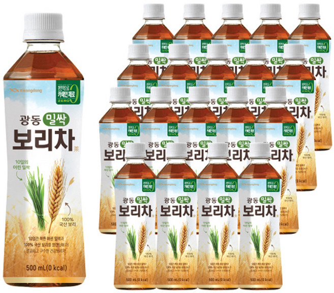 광동 밀싹 보리차, 500ml, 20개