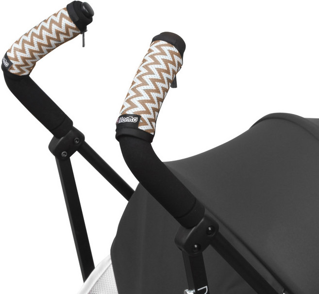 마니또 클린그립 유모차 핸들커버 오르빗 G3, 지그재그 베이지, 1개