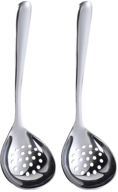 Axis 艾克思 304不鏽鋼加深加大湯網勺, 不鏽鋼色, 2支