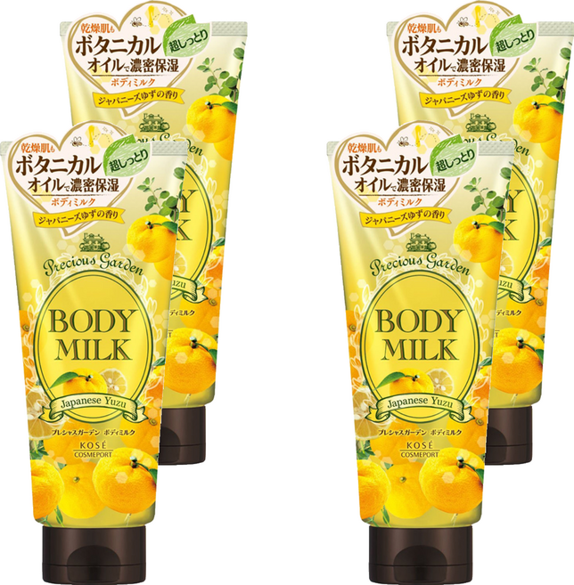 Precious Garden 蜂蜜鮮柚身體乳液 200g - 日本製造 濃密滋潤 持久保濕, 4件