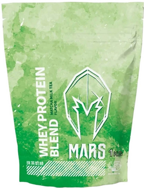 MARS 戰神 混合式乳清蛋白 抹茶奶綠, 1kg, 1包
