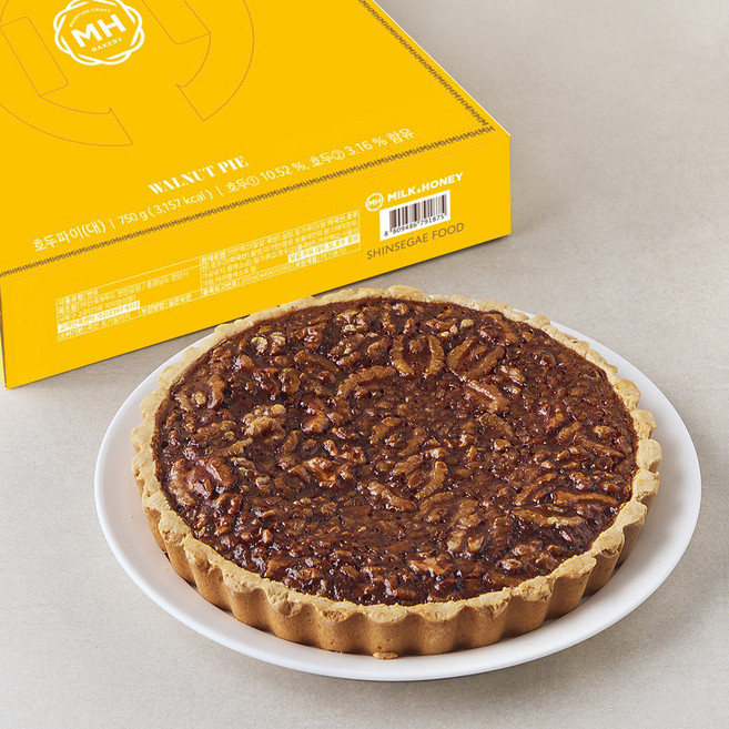 밀크앤허니 호두파이 대, 750g, 1개