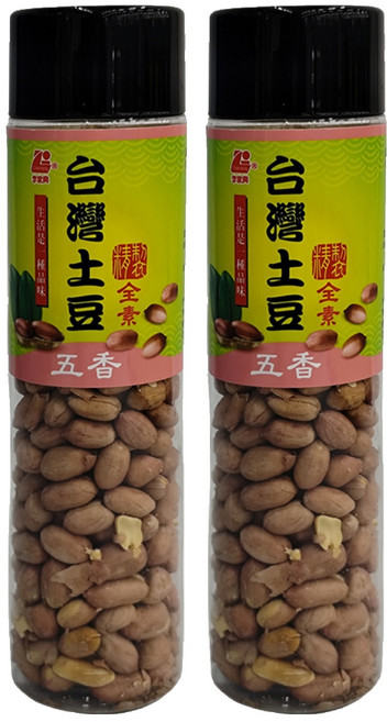 李家興 花生罐 五香, 210g, 2罐