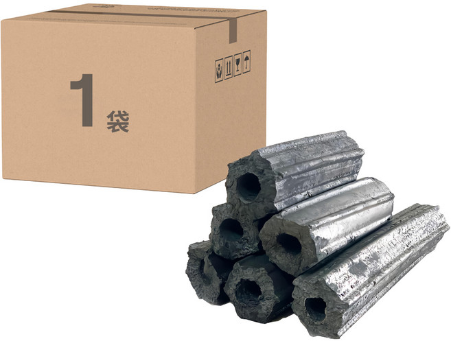 LOTUSGRILL 燒烤無煙炭精 高密度炭化 燃燒持久 高熱可達1至1.5小時 表面溫度高達700度以上, 5kg, 1袋