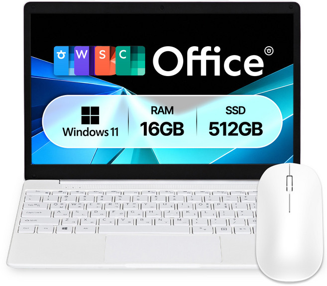 베이직스 2024 베이직북 14 N-시리즈, BasicWhite, 512GB, 16GB, WIN11 Home, BB1422SS-N