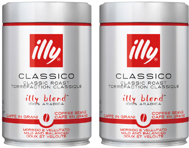 illy 意利咖啡 中培 100%阿拉比卡 250g, 咖啡豆(無研磨), 2罐