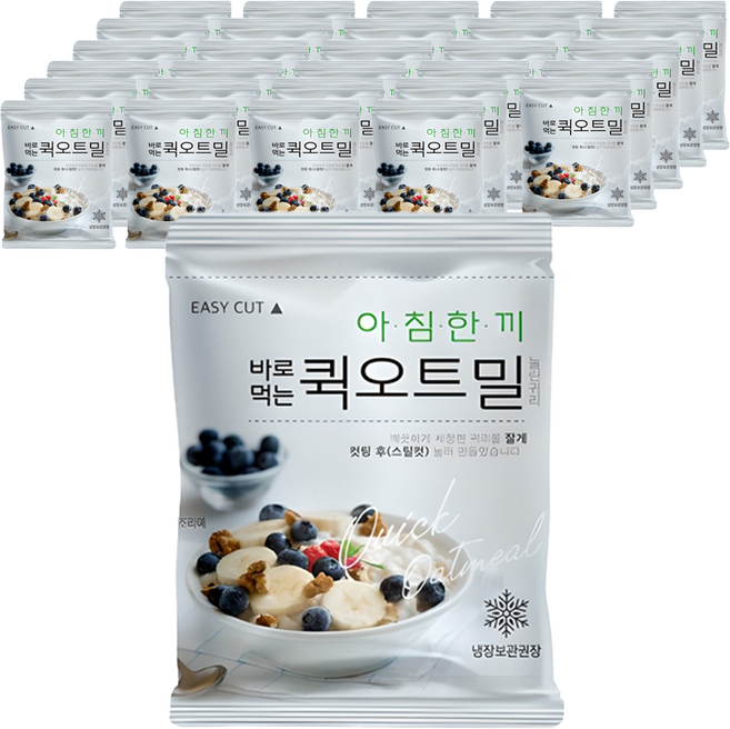 자연다움 바로 먹는 퀵오트밀, 50g, 80개