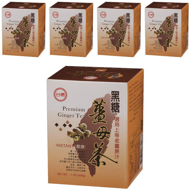 台糖 黑糖薑母茶, 20g, 10包, 5盒