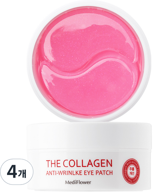 메디플라워 더 콜라겐 안티 링클 아이 패치 90g, 60개입, 4개