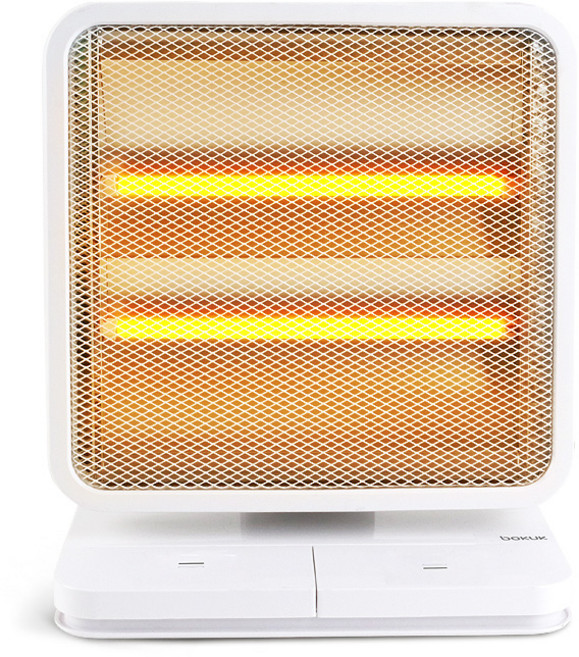 boKUK 2段式腳踏石英管電暖器, BKH-31W07Q, 混合色