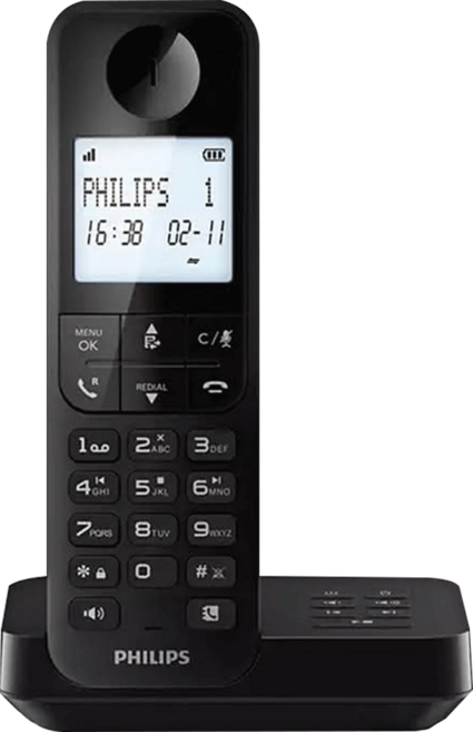 PHILIPS 飛利浦 來電顯示無線電話, D2751B, 1組