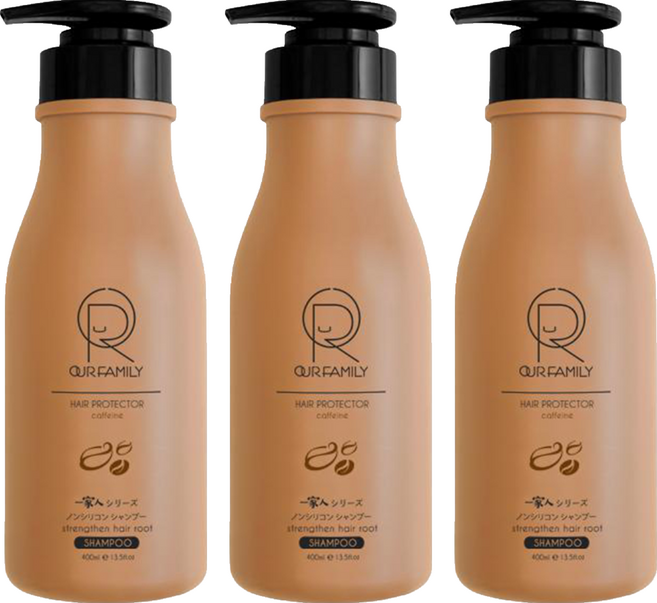 OUR FAMILY 一家人 益生菌養髮洗髮精, 400ml, 3瓶