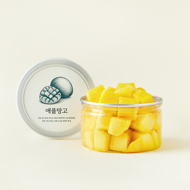 컷팅 애플망고, 200g, 1개