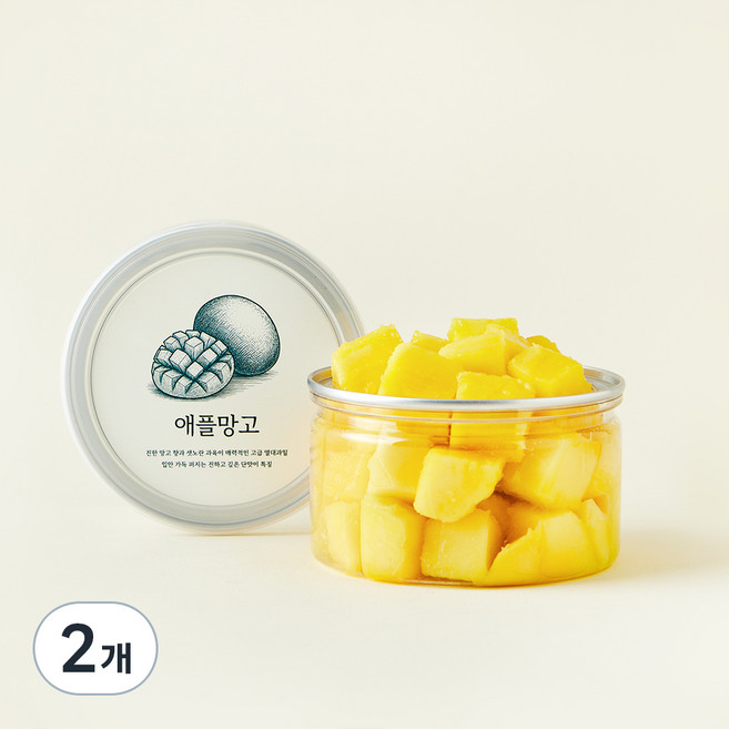 컷팅 애플망고, 200g, 2개