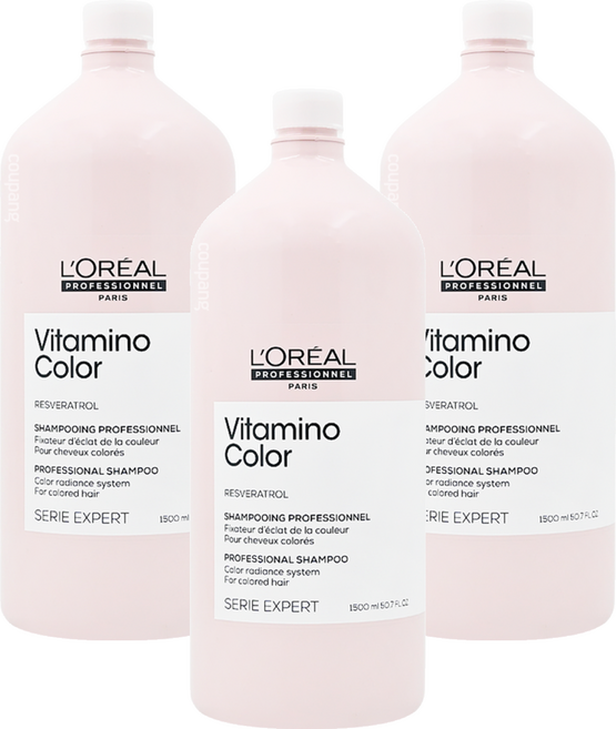 L'OREAL PARiS 巴黎萊雅 護色洗髮乳, 1.5L, 3瓶