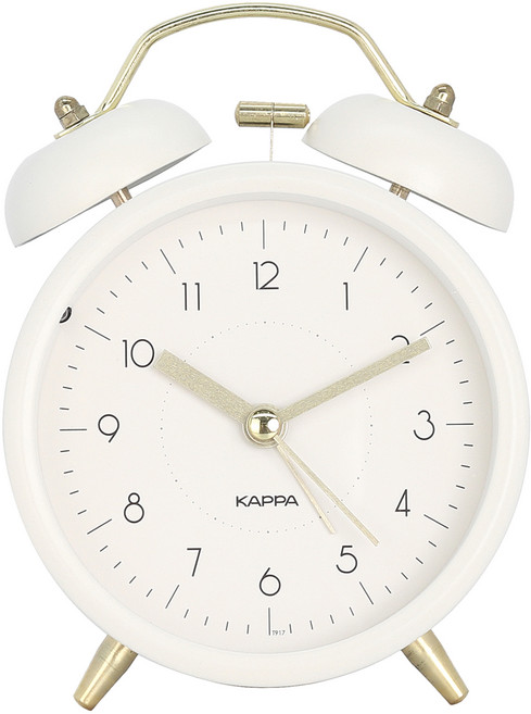 KAPPA 클래식 알람시계, 크림 화이트