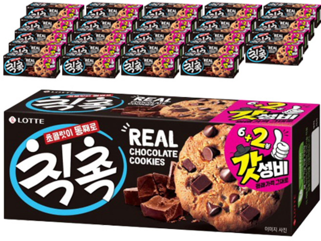 롯데웰푸드 칙촉, 120g, 25개