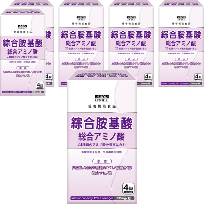 AJIOU 日本味王 綜合胺基酸錠, 120顆, 75g, 6罐