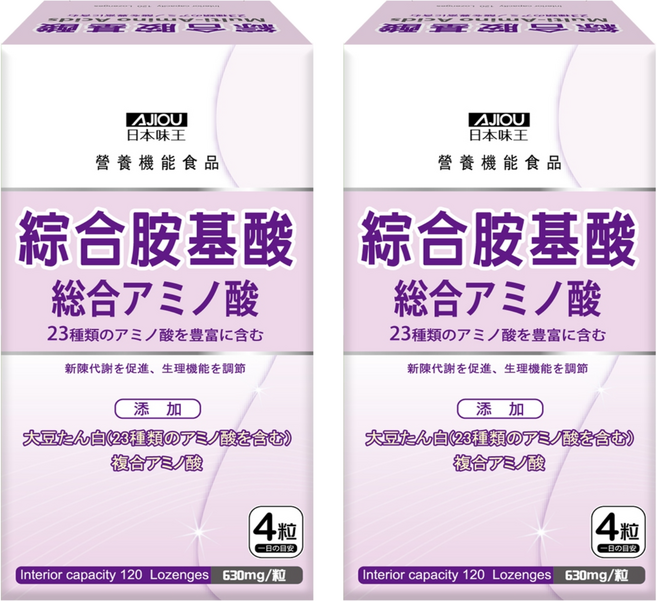 AJIOU 日本味王 綜合胺基酸錠, 120顆, 75g, 2罐