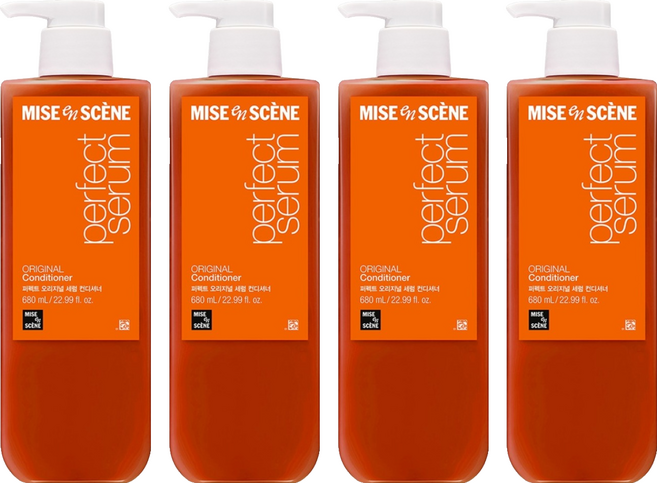 미쟝센 퍼펙트 오리지널 세럼 컨디셔너 플로럴향, 680ml, 4개