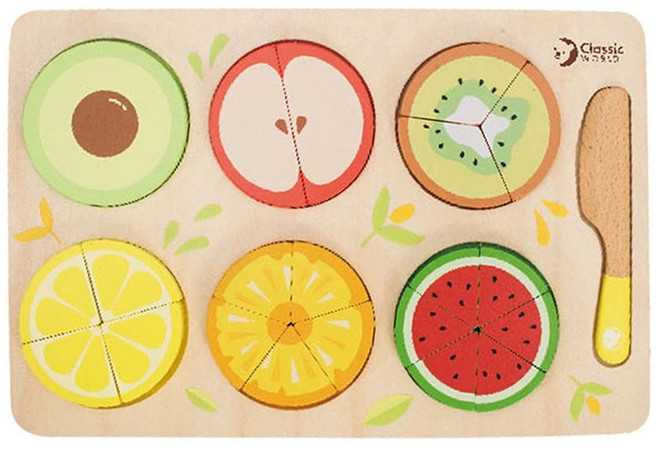 Classic WORLD 客來喜 經典木玩 20142, 23片, 果味分數板, 1組